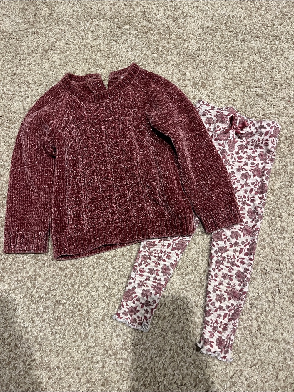 Girls 12 month matching set.